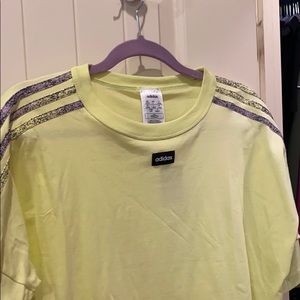 Adidas neon yellow shirt